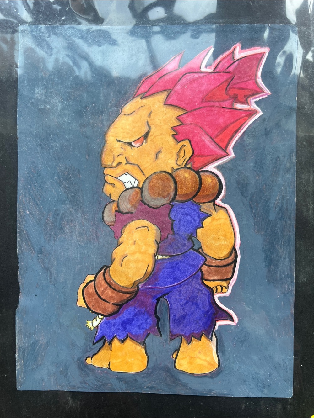 Akuma (streetfighter) artwork hand drawn